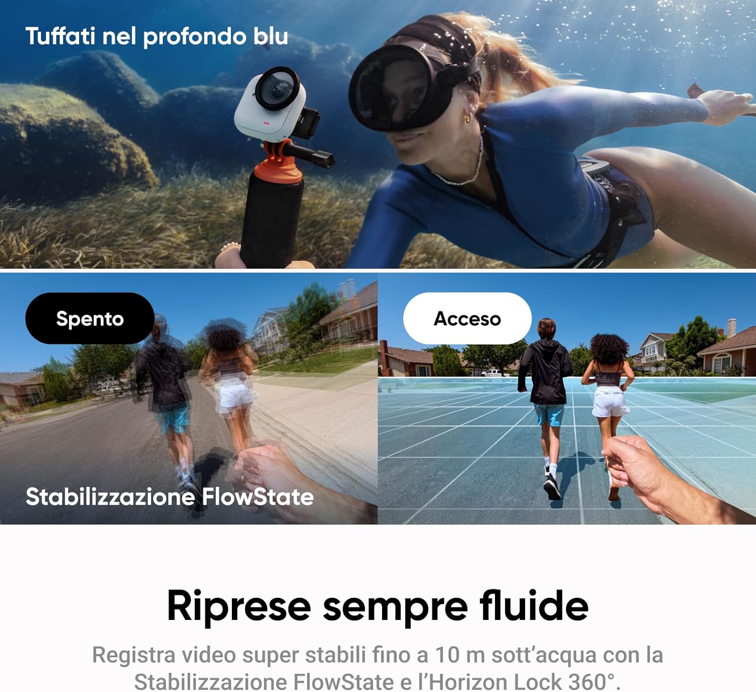Insta360 GO ULTRA STANDARD BUNDLE - GARANZIA UFFICIALE NITAL 2 ANNI