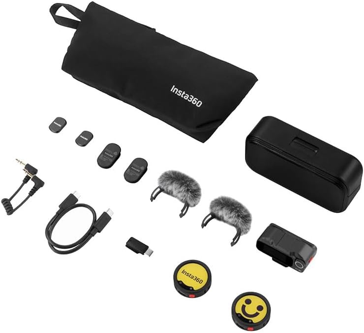 INSTA360 MIC PRO (2 TX + 1 RX) - GARANZIA UFFICIALE NITAL 2 ANNI