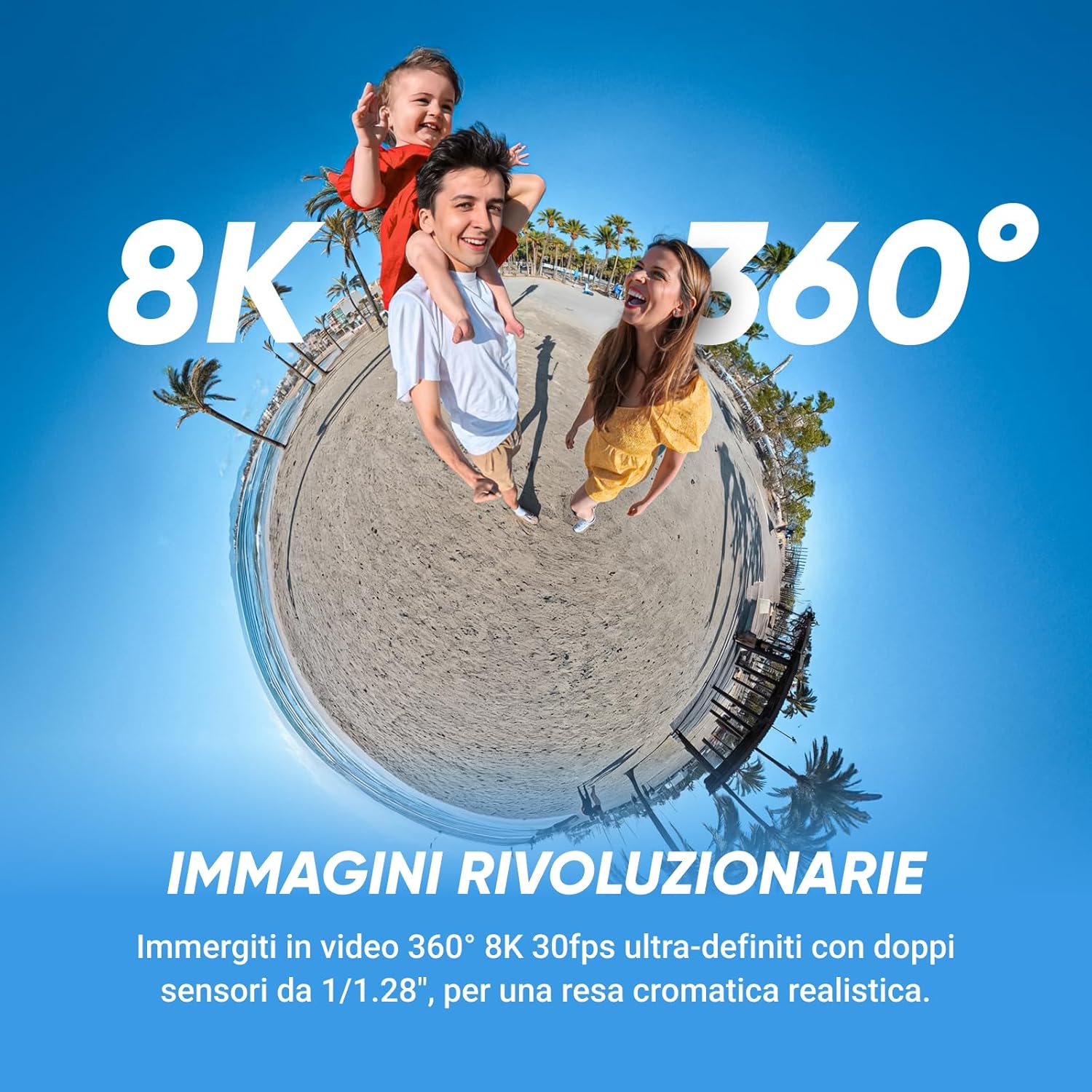 Insta360 X5 CAMERA GARANZIA UFFICIALE NITAL 2 ANNI