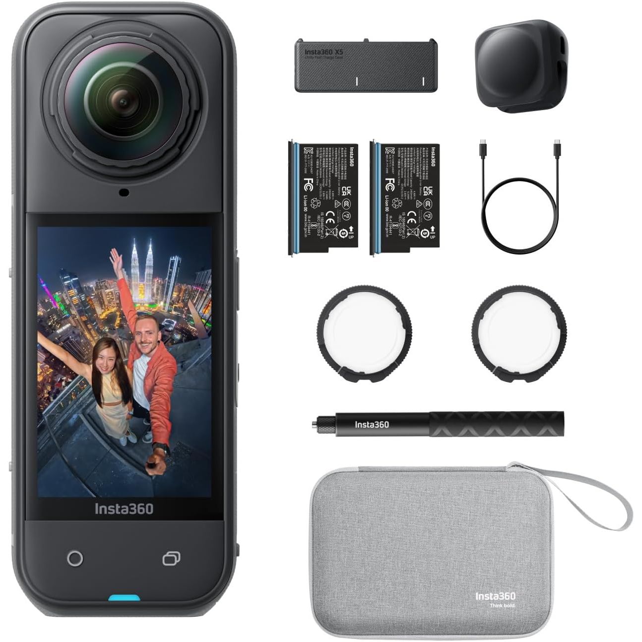 Insta360 X5 CAMERA ESSENTIALS BUNDLE GARANZIA UFFICIALE NITAL 2 ANNI