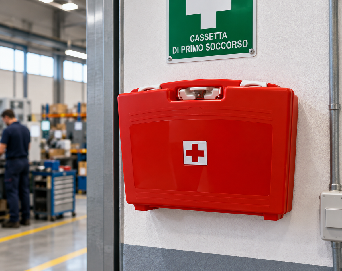 1AID MEDBOX 255ST con Staffa – Kit Primo Soccorso Allegato 1