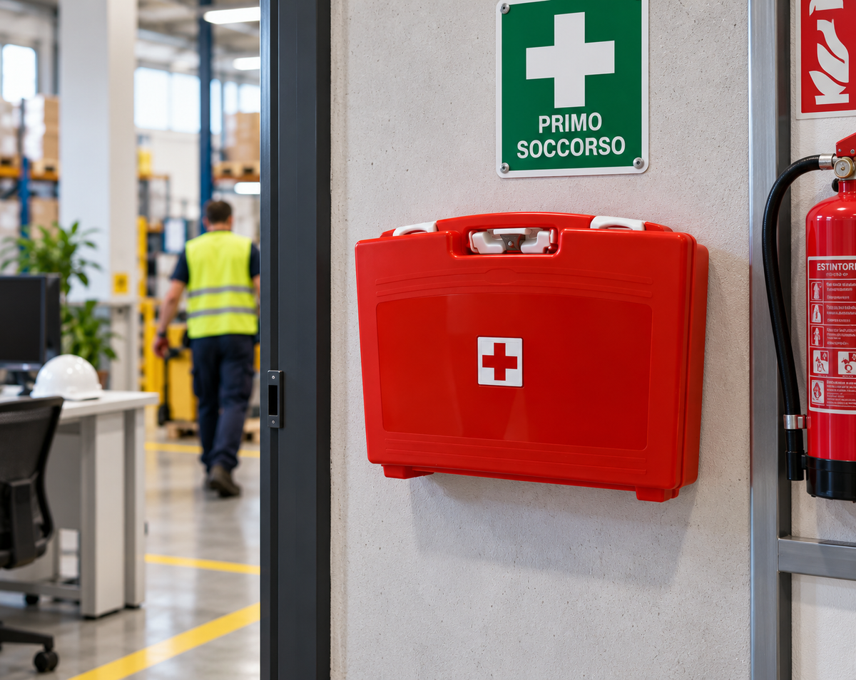 1AID MEDBOX 255ST con Staffa – Kit Primo Soccorso Allegato 1