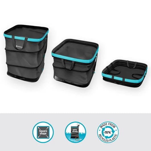 Gardena Sacco Rifiuti Pop-Up Rettangolare – Pieghevole, Misure M e L