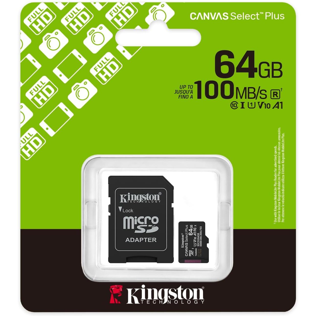 KINGSTON MICRO SD/MICRO SDXC CLASSE 10