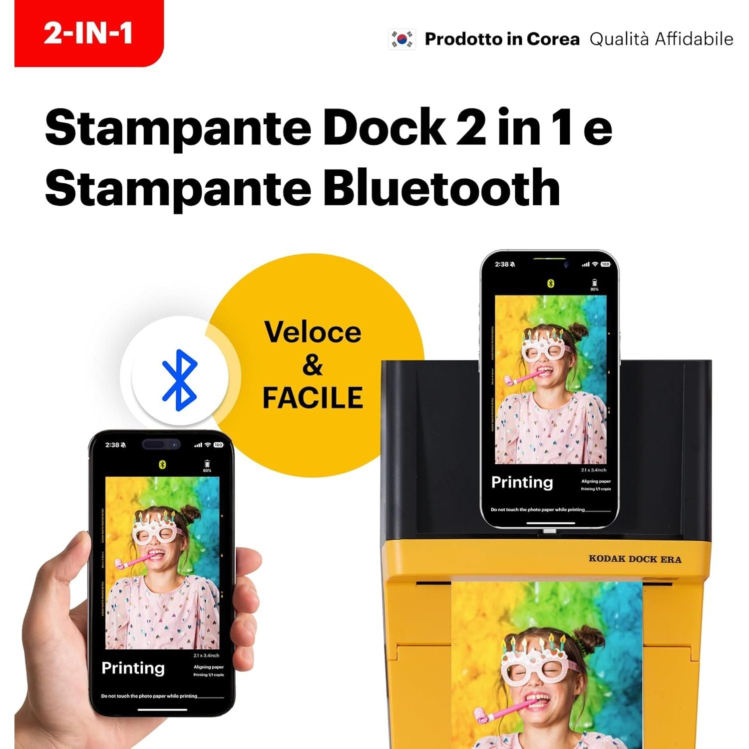 Kodak Stampante D600 ERA Dock PLUS 10X15cm Garanzia Ufficiale Italia 2 Anni