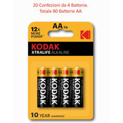 KODAK Batterie Xtralife AA / AAA LR03 - LR6 - (80 Batterie)