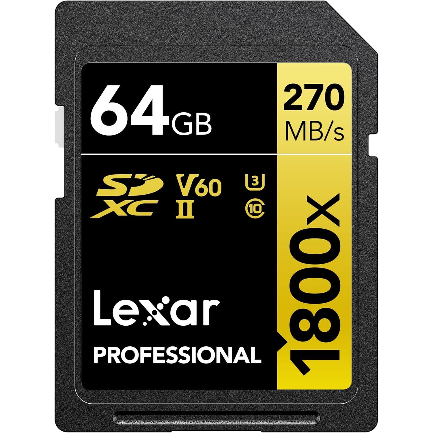 LEXAR SDXC PRO 1800X UHS-II V60 U3