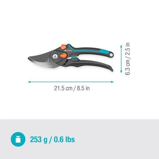 Gardena PremiumCut Flex – Forbici da Giardino Bypass 24 mm per Rami Freschi