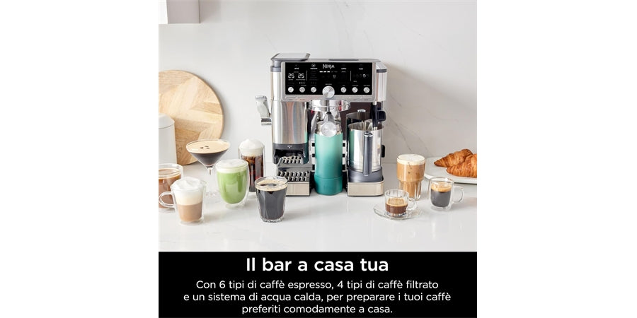 NINJA LUXE PRO CAFE MACCHINA DA CAFFE ESPRESSO GARANZIA UFFICIALE ITALIA 2 ANNI