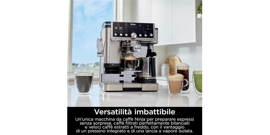 NINJA LUXE PRO CAFE MACCHINA DA CAFFE ESPRESSO GARANZIA UFFICIALE ITALIA 2 ANNI