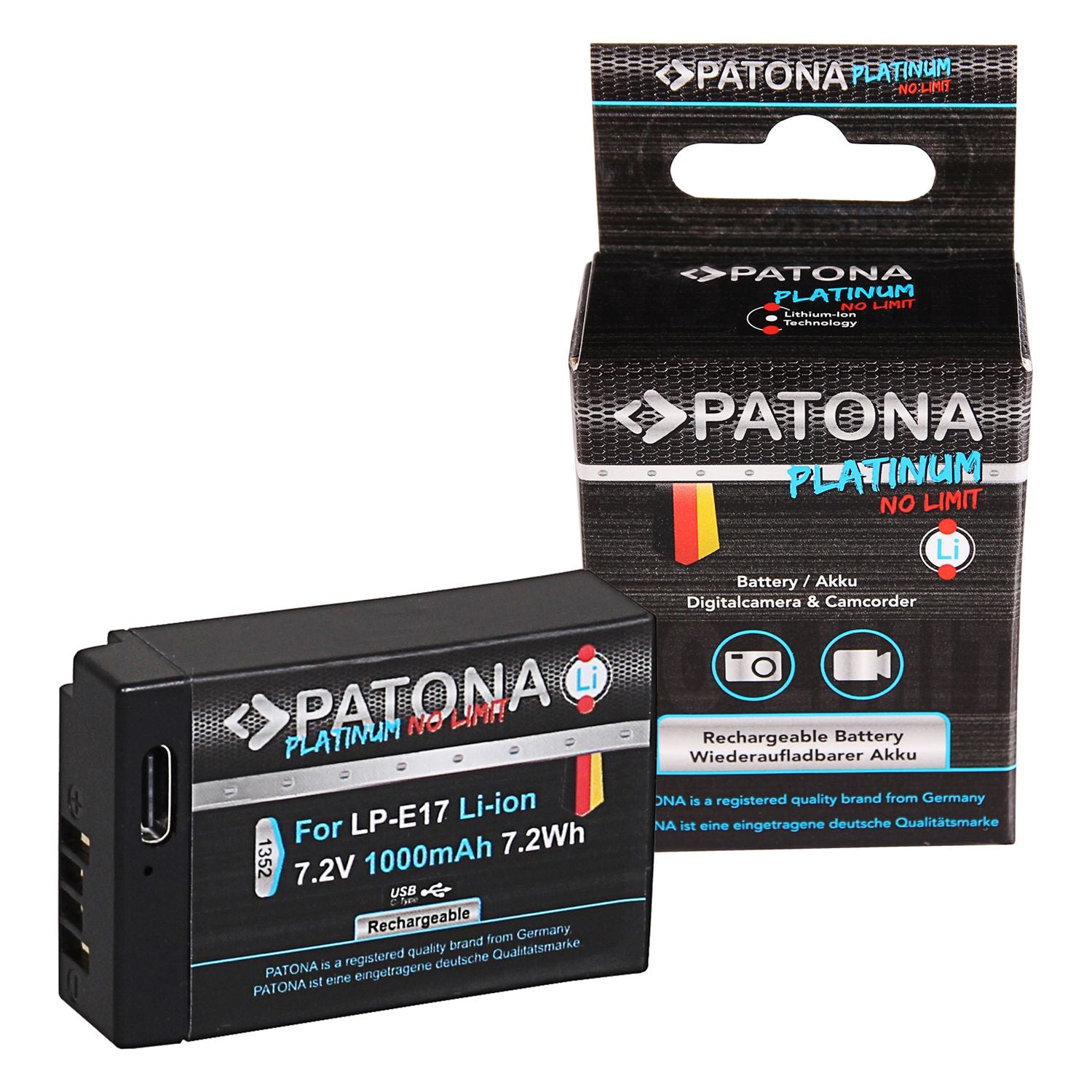 PATONA PLATINUM BATTERY CON CARICA USB-C
