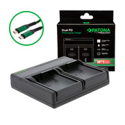 PATONA PREMIUM DUAL PD BATTERY CHARGER USB-C