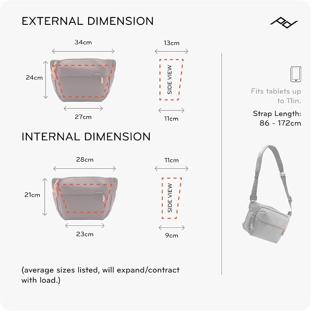 PEAK DESIGN SLING 6L - KELP (BRONZO)