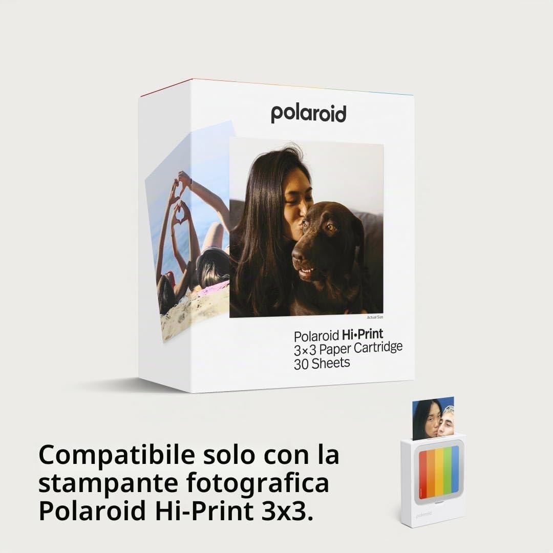POLAROID HI PRINT 3X3 + 10 STAMPE - GARANZIA 2 ANNI UFFICIALE NITAL ITALIA