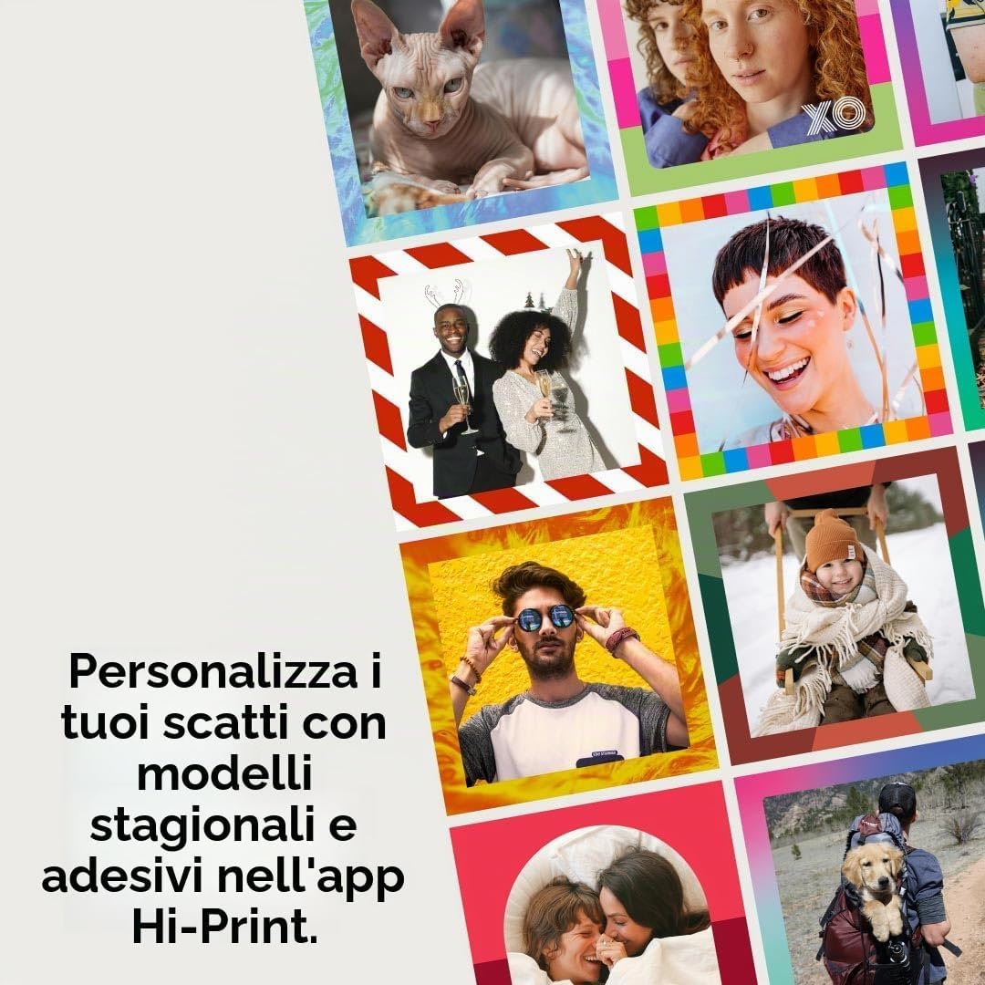 POLAROID HI PRINT 3X3 + 10 STAMPE - GARANZIA 2 ANNI UFFICIALE NITAL ITALIA