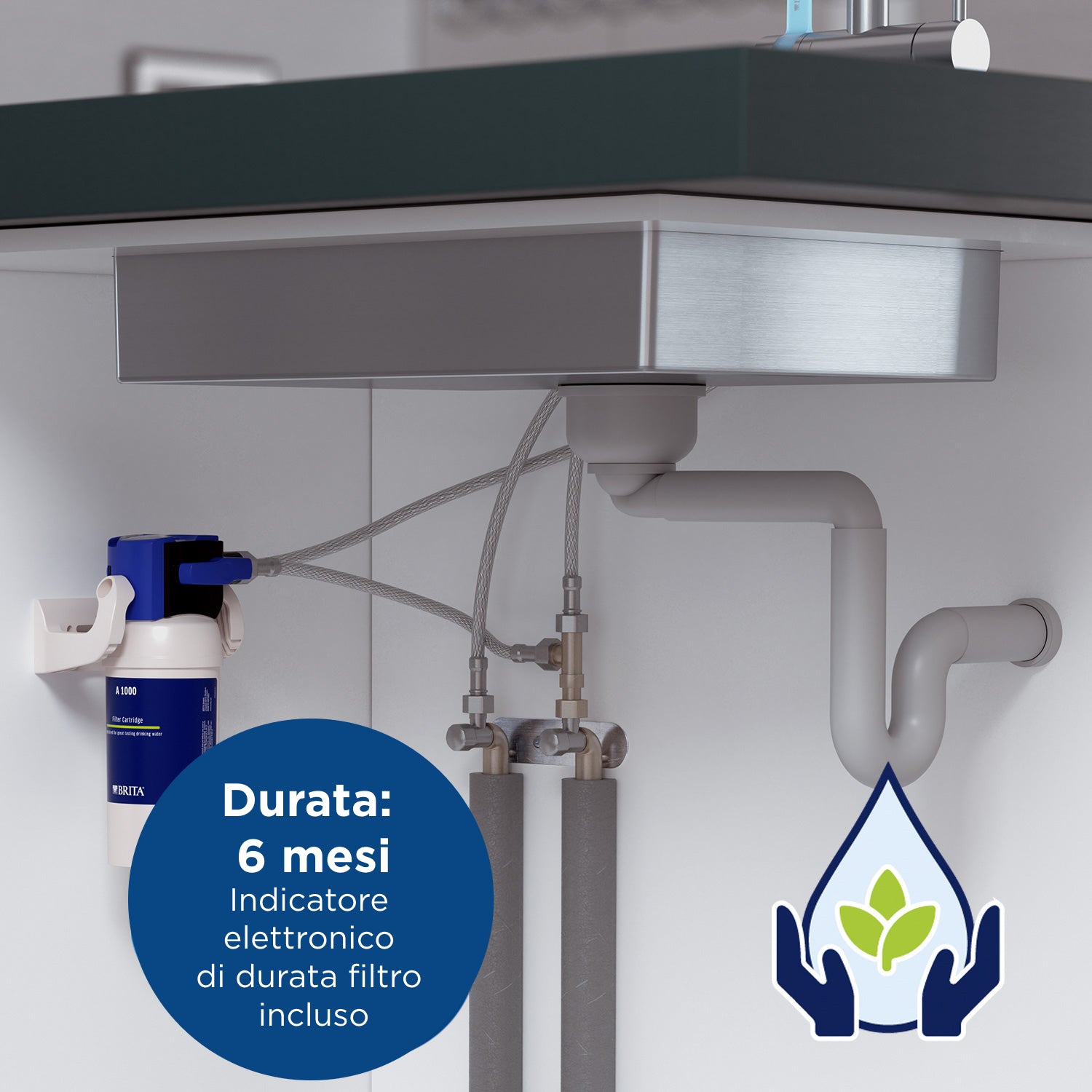 Brita A1000 Filtro per Sistema On Line Active