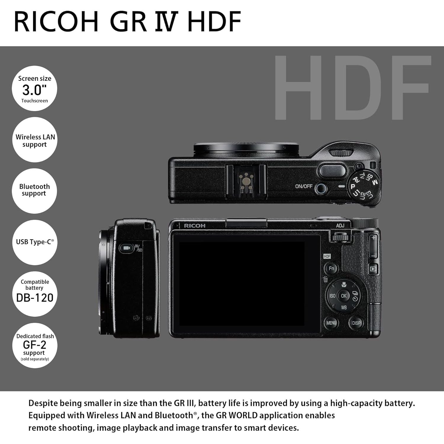 RICOH GR IV HDF GARANZIA ITALIA FOWA 4 ANNI