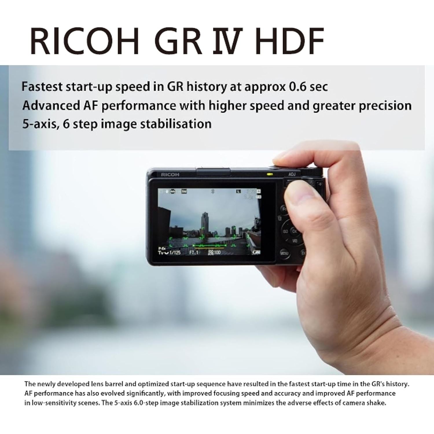 RICOH GR IV HDF GARANZIA ITALIA FOWA 4 ANNI