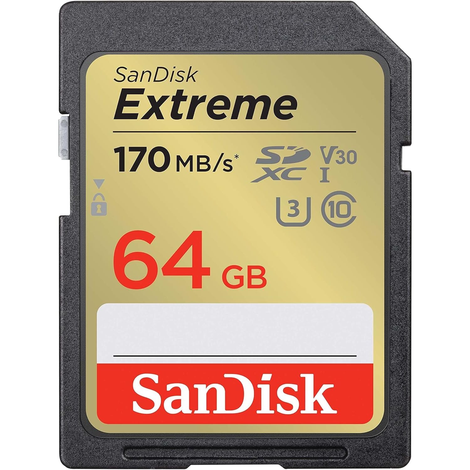 SanDisk SDXC Extreme UHS-1 (64GB) 170 MB/S V30 U3 C10 GARANZIA ITALIA 5 ANNI