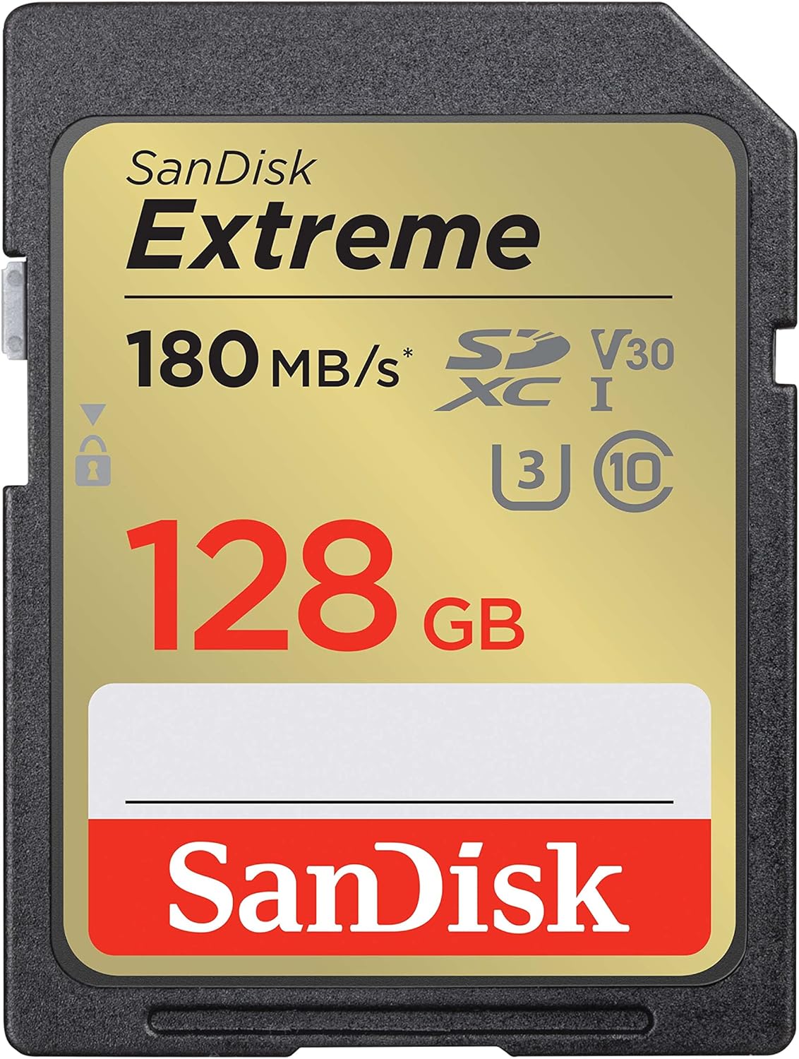 SanDisk SDXC Extreme UHS-1 (128GB) 180 MB/S V30 U3 C10 GARANZIA ITALIA 5 ANNI