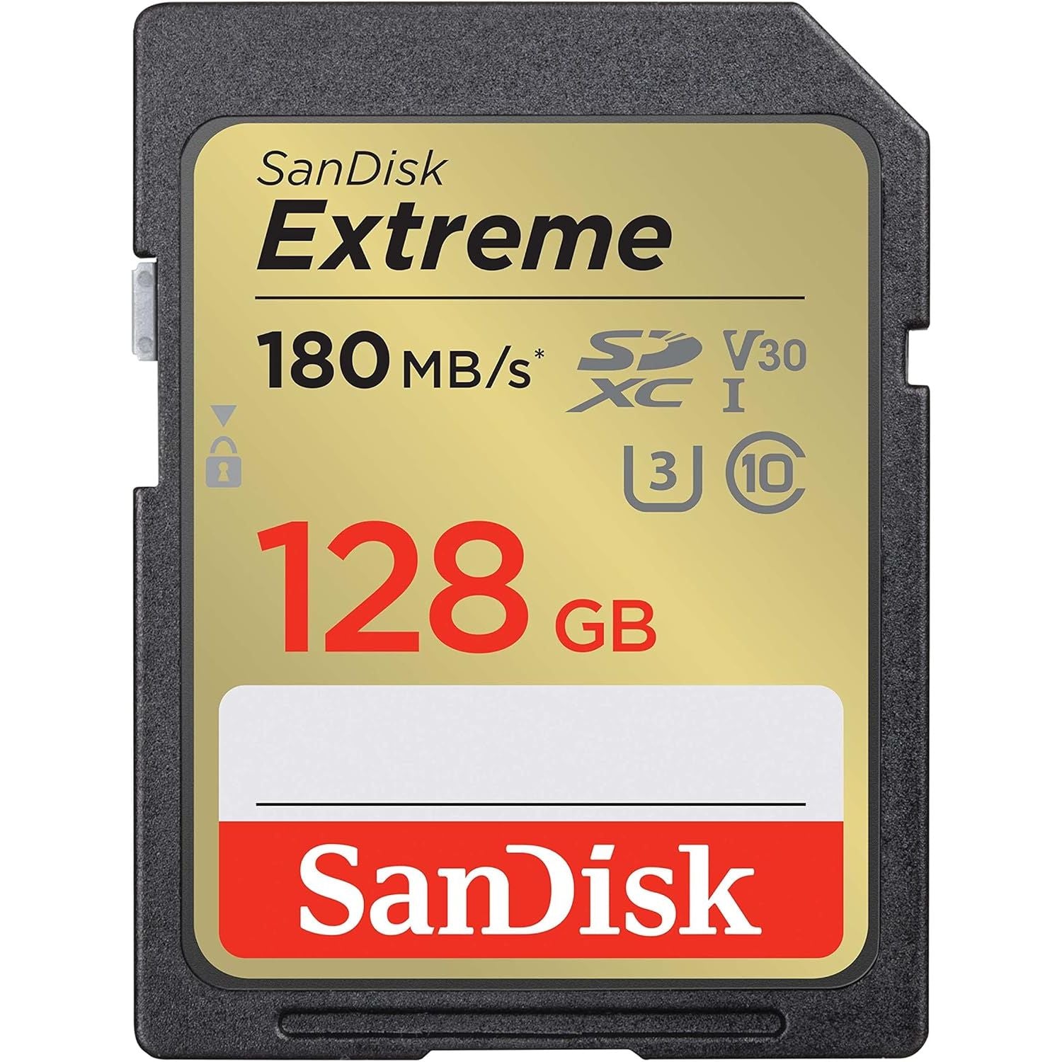 SanDisk SDXC Extreme UHS-1 (128GB) 180 MB/S V30 U3 C10 GARANZIA ITALIA 5 ANNI