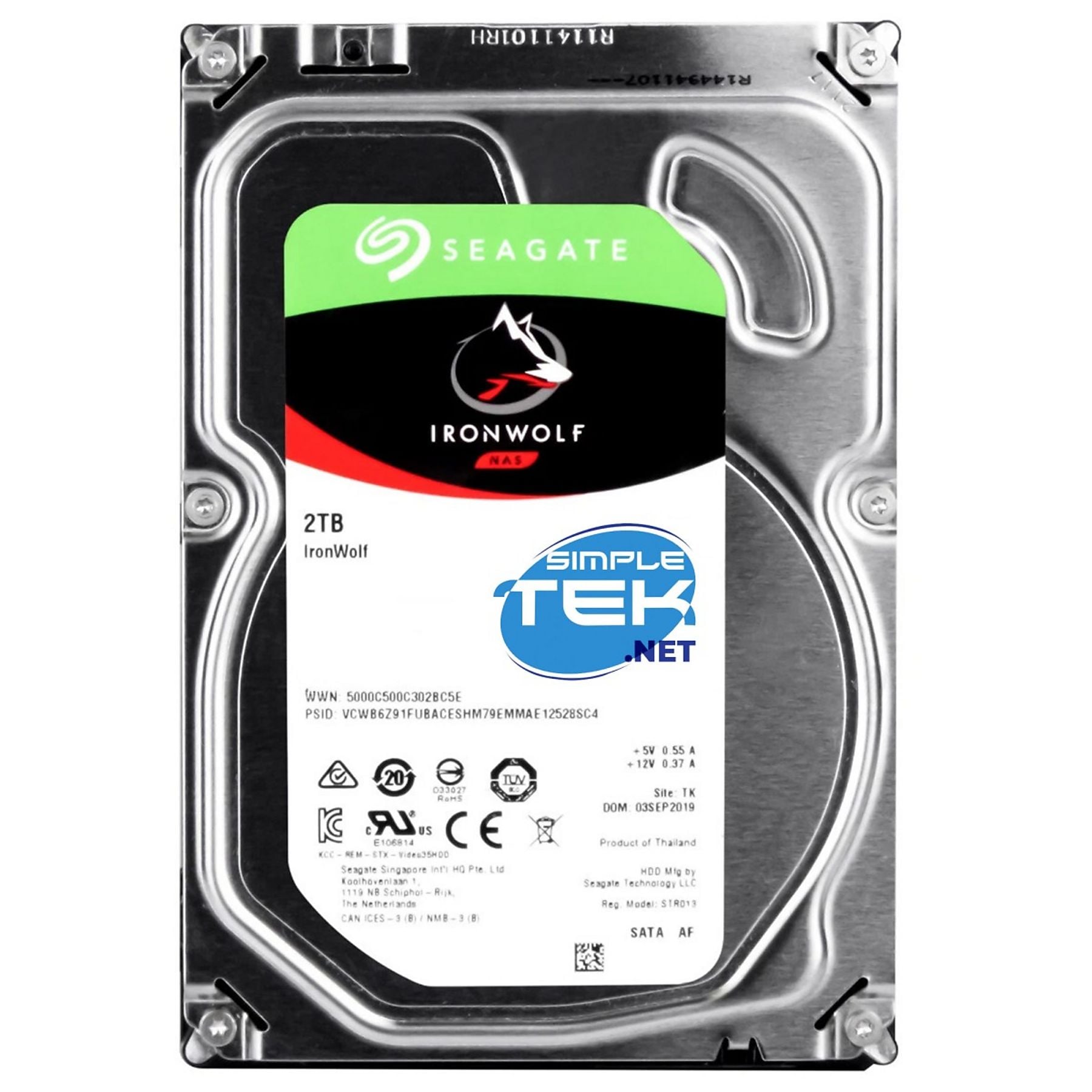 SEAGATE HARD DISK INTERNO 3,5  2TB NAS SATA 3 256MB
