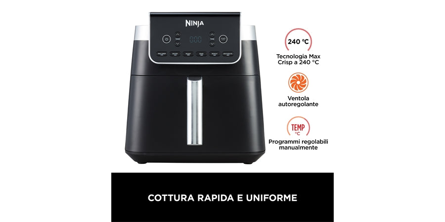 SHARK NINJA AIR FRIER MAX PRO 6-in-1 6,2l - GARANZIA UFFICIALE ITALIA 2 ANNI