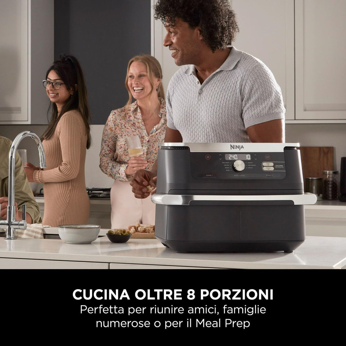 SHARK NINJA Airfryer Flexdrawer 10.4l AF500EU - GARANZIA UFFICIALE ITALIA 2 ANNI