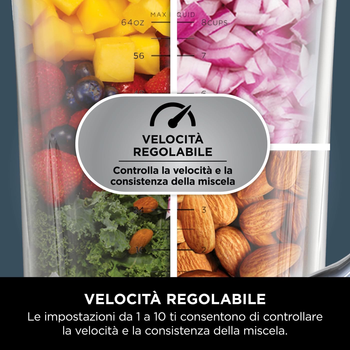 SHARK NINJA DETECT POWER BLENDING E SPROCESSOR TB401EU - GARANZIA UFFICIALE ITALIA 2 ANNI