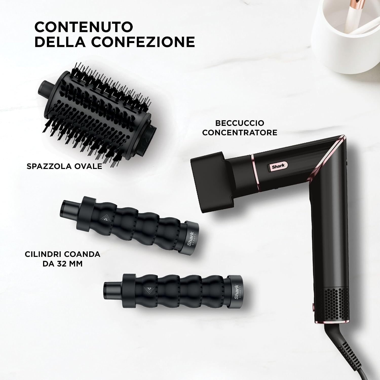 SHARK NINJA FLEXSTYLE ASCIUGACAPELLI HD426EU BLACK - GARANZIA UFFICIALE ITALIA 2 ANNI