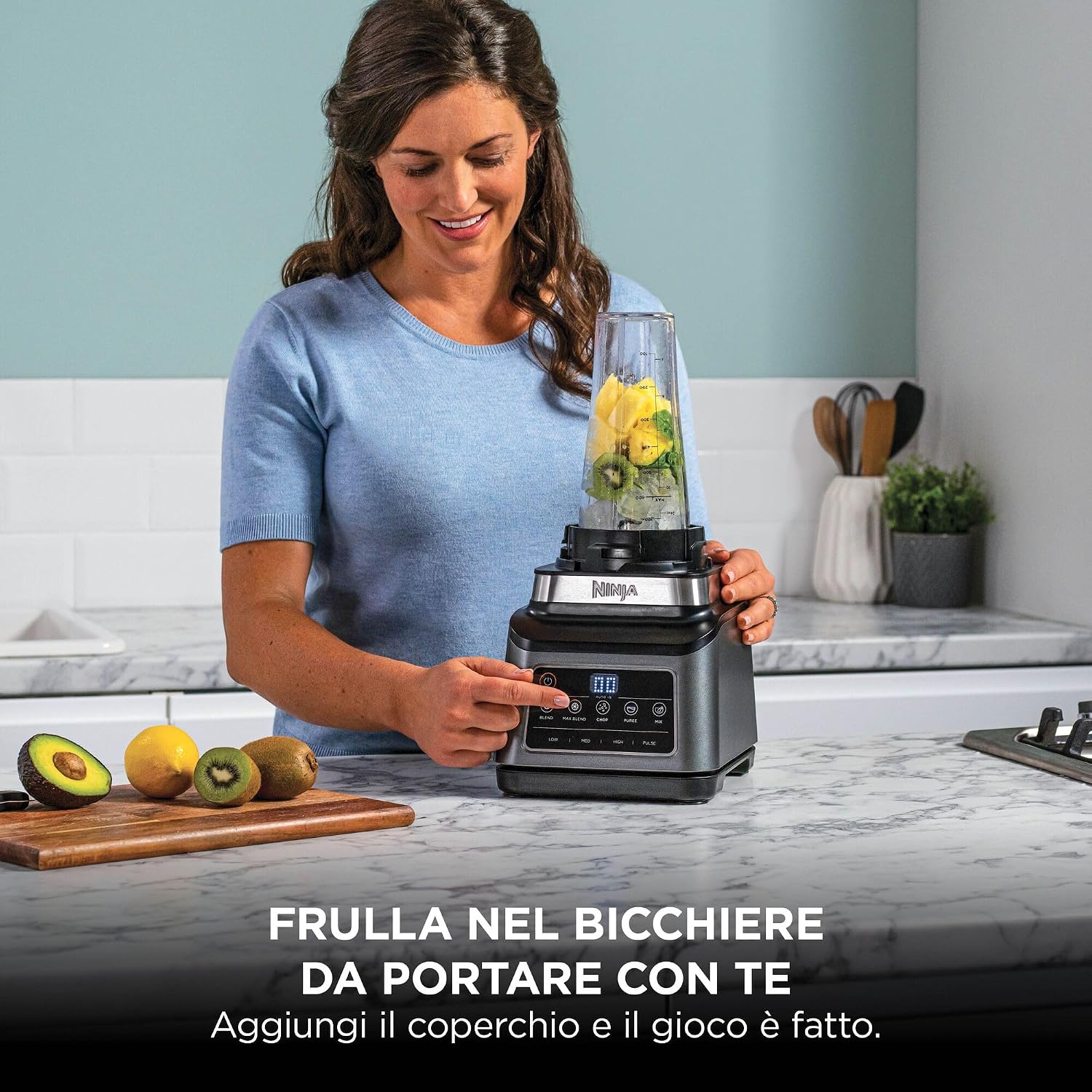 SHARK NINJA ROBOT FOOD PROCESSOR ADVANCED 3-in-1 BN800EU - GARANZIA UFFICIALE ITALIA 2 ANNI