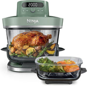 SHARK NINJA FRIGGITRICE AD ARIA IN VETRO XL CRISPI PRO 5 IN 1 VERDE MUSCHIO - GARANZIA UFFICIALE ITALIA 2 ANNI