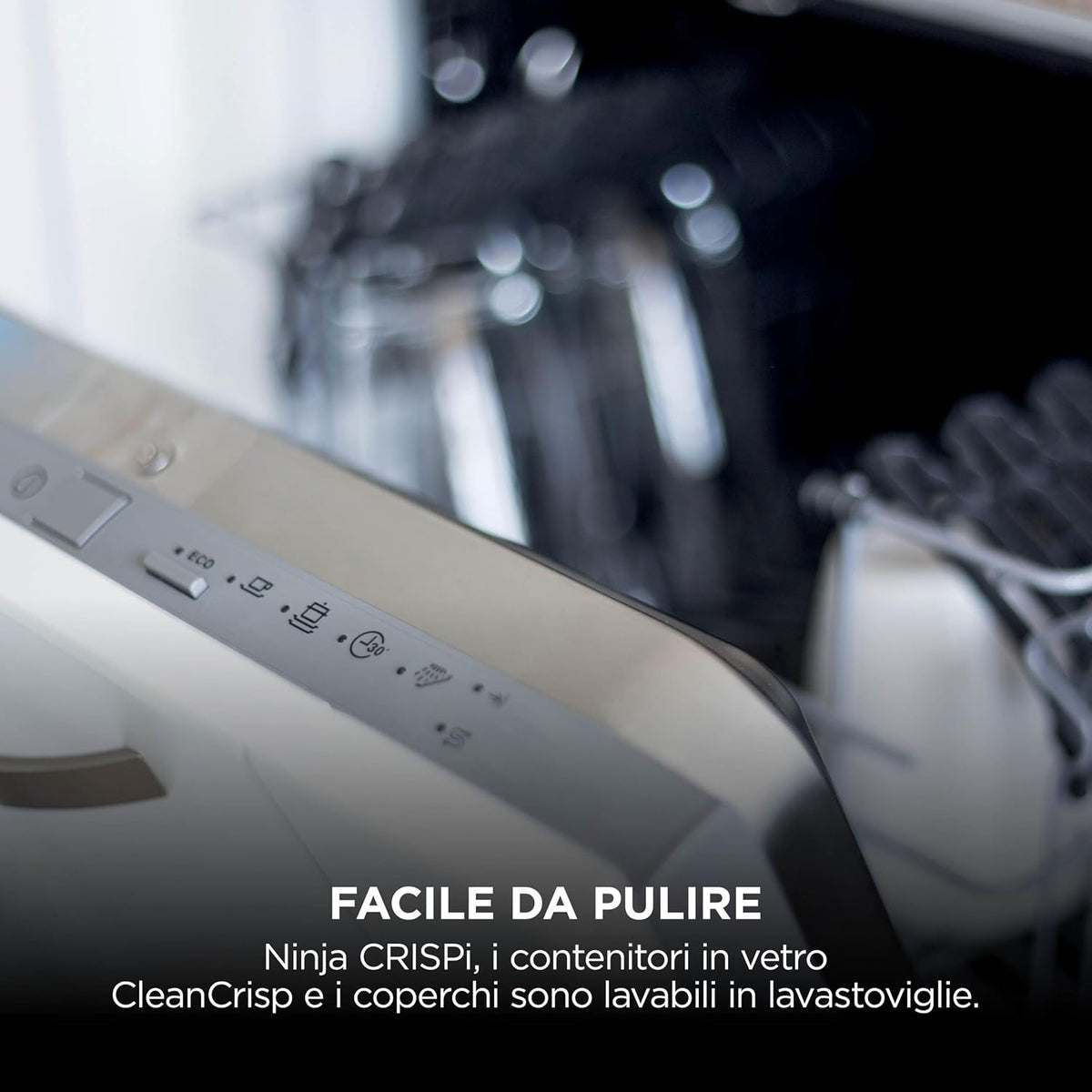 SHARK NINJA FRIGGITRICE PORTATILE CRISPI GRIGIO FN201EUSD2 - GARANZIA UFFICIALE ITALIA 2 ANNI