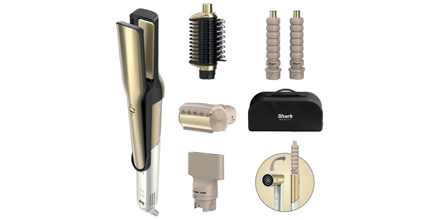 SHARK NINJA GLAM FLEXSTYLE CON ACCESSORIO ANTICRESPO HD6051SEU - GARANZIA UFFICIALE ITALIA 2 ANNI
