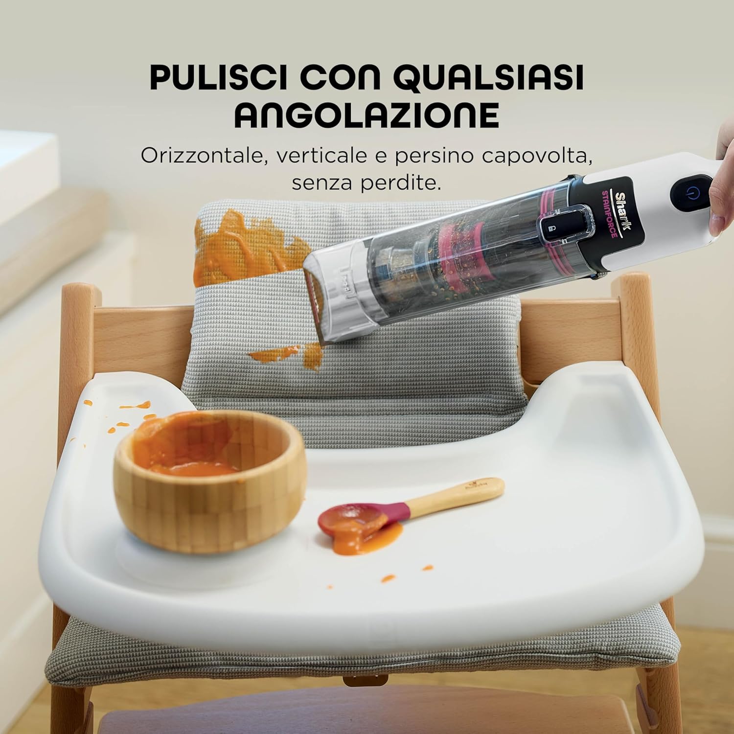 SHARK NINJA Smacchiatore portatile STAINFORCE SPOT CLEANER - Pulitore Elettrico senza fili - GARANZIA UFFICIALE ITALIA 2 ANNI