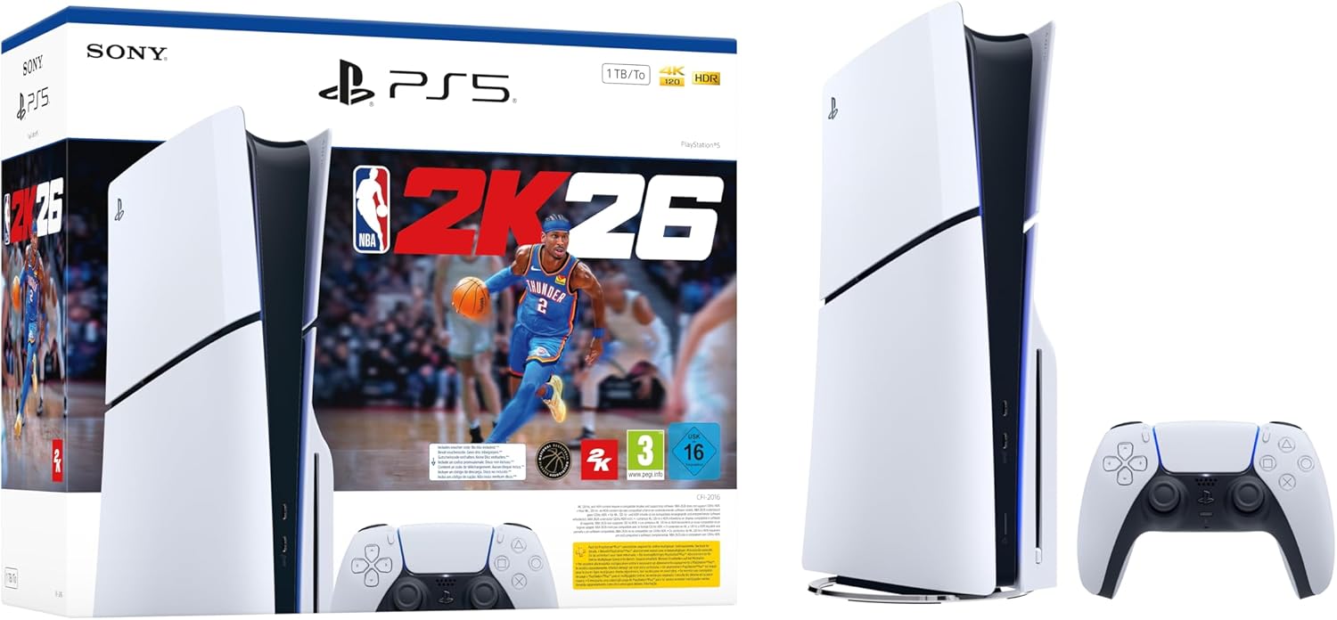 SONY CONSOLE PS5 STANDARD EDITION SLIM 1TB NBA 2K26 WHITE