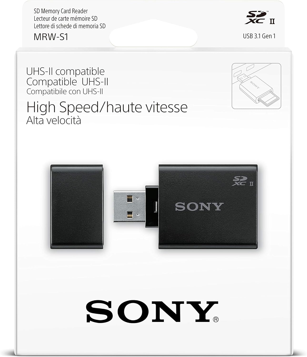 SONY LETTORE CARD SD MRW-S1/T1 UHS-II ADATTATORE USB 3.1