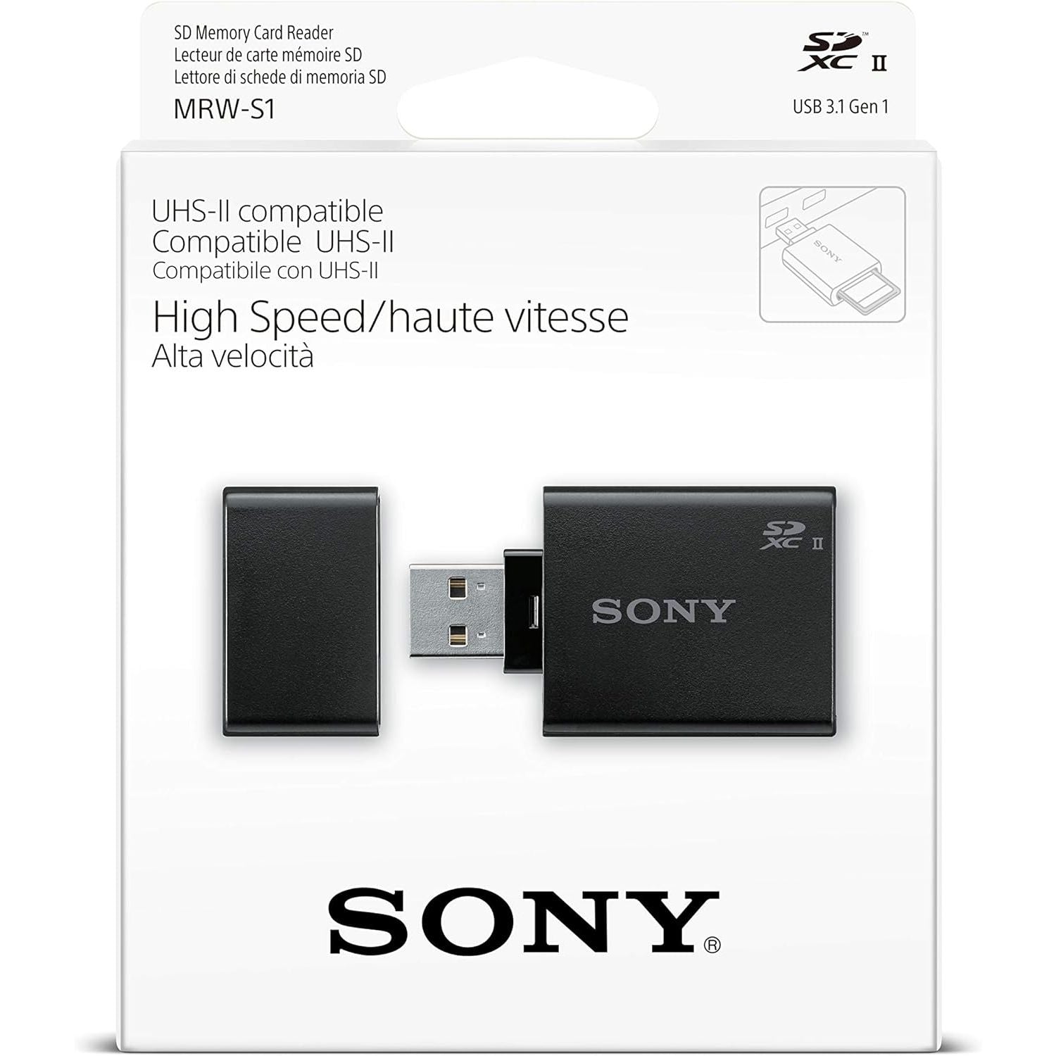 SONY LETTORE CARD SD MRW-S1/T1 UHS-II ADATTATORE USB 3.1