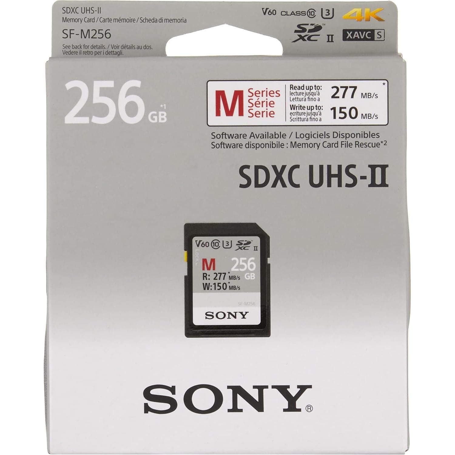 SONY SDXC 256GB CL10 UHS-II U3 V60