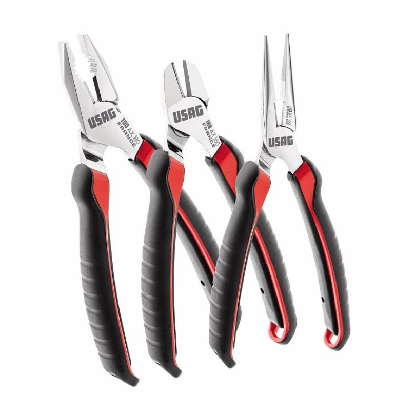 Set Pinze USAG 150 AX/SE3 – 3 Pinze Universale, Becchi e Tronchese