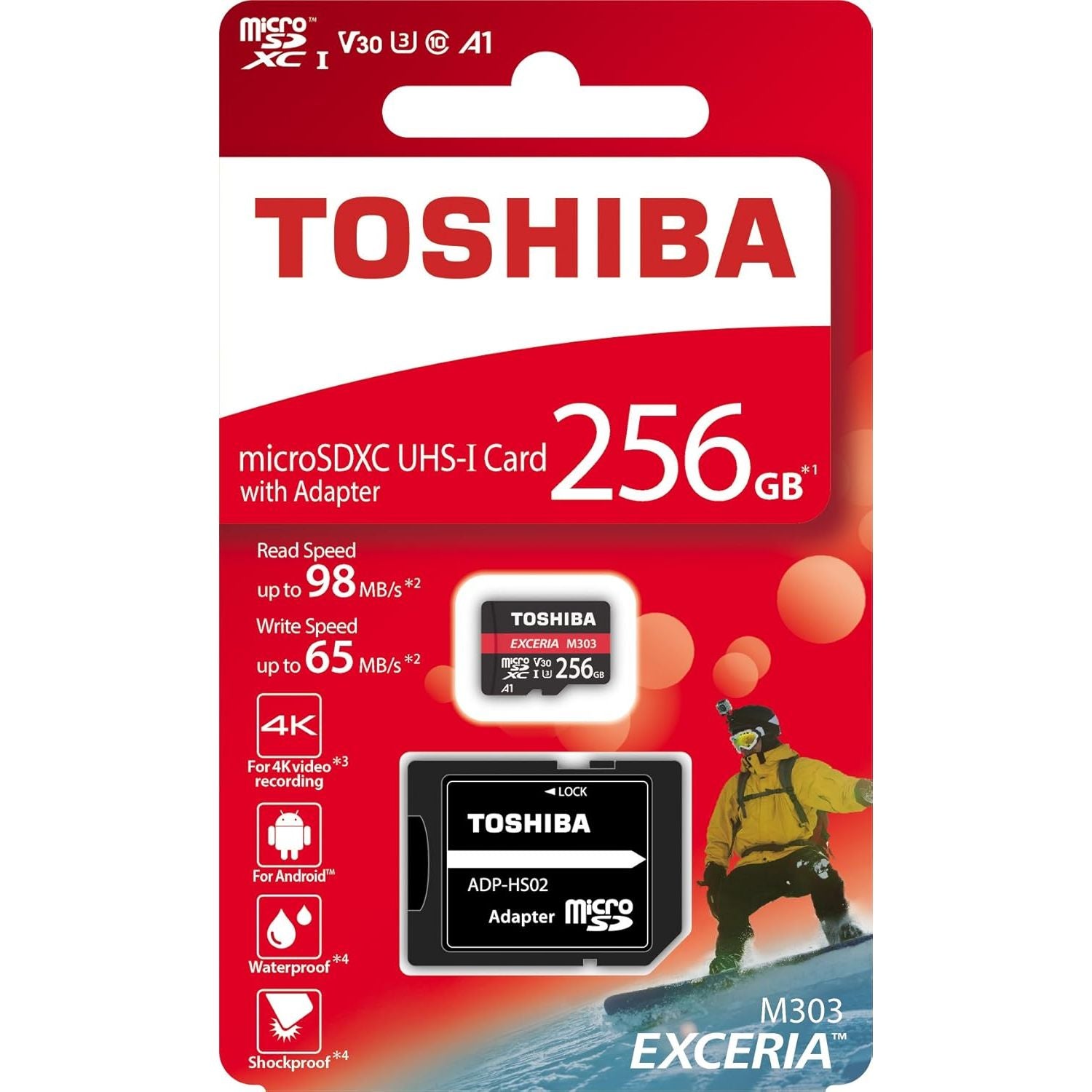 TOSHIBA EXCERIA MICROSDXC 256GB Memory Card High Speed