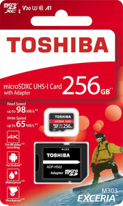 TOSHIBA EXCERIA MICROSDXC 256GB Memory Card High Speed