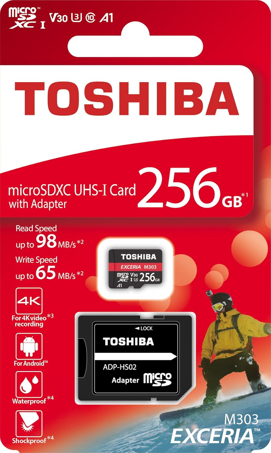TOSHIBA EXCERIA MICROSDXC 256GB Memory Card High Speed