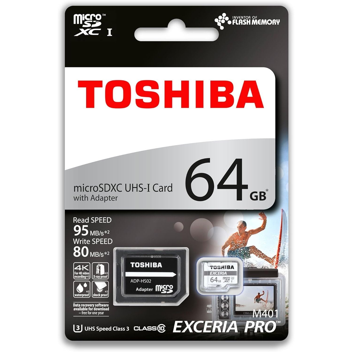 TOSHIBA EXCERIA PRO MICROSDXC M401 / M402 Memory Card High Speed