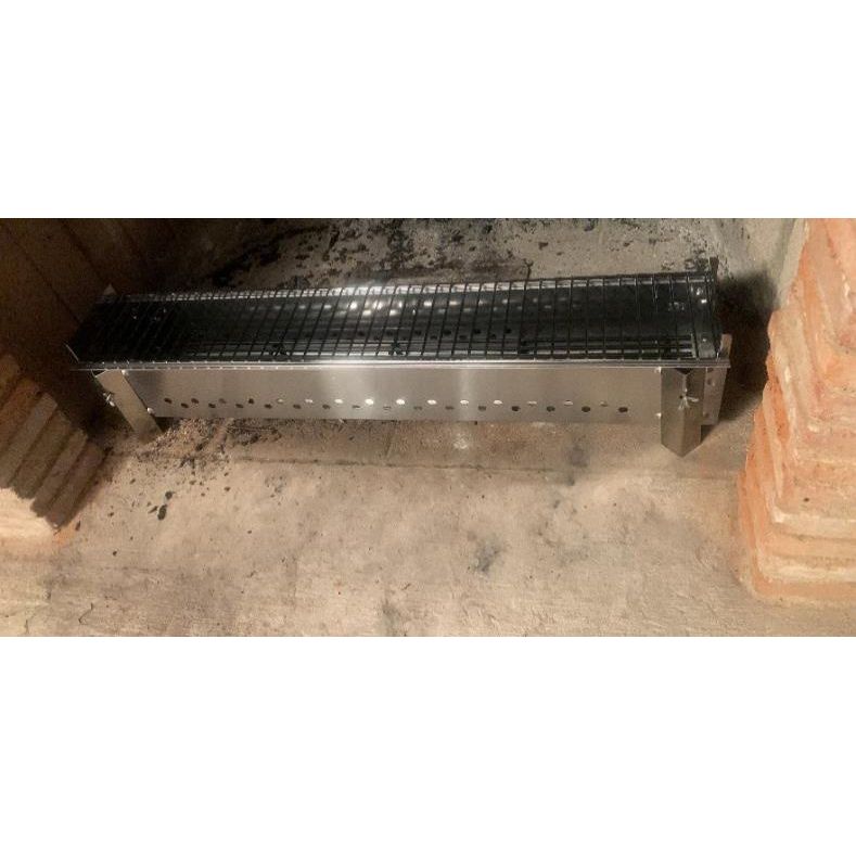 Ompagrill Barbecue per Arrosticini Inox – Carbone/Legna (3 Misure)