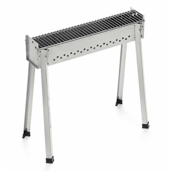 Ompagrill Barbecue per Arrosticini Inox – Carbone/Legna (3 Misure)