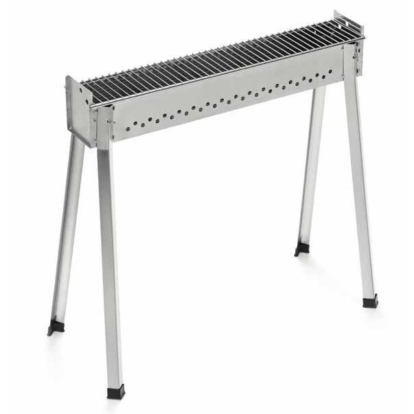 Ompagrill Barbecue per Arrosticini Inox – Carbone/Legna (3 Misure)