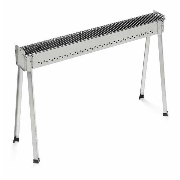 Ompagrill Barbecue per Arrosticini Inox – Carbone/Legna (3 Misure)