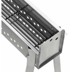 Ompagrill Barbecue per Arrosticini Inox – Carbone/Legna (3 Misure)