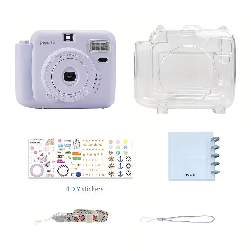 POPOTO Kit Fotocamera Istantanea – Con 10 Pellicole e Accessori